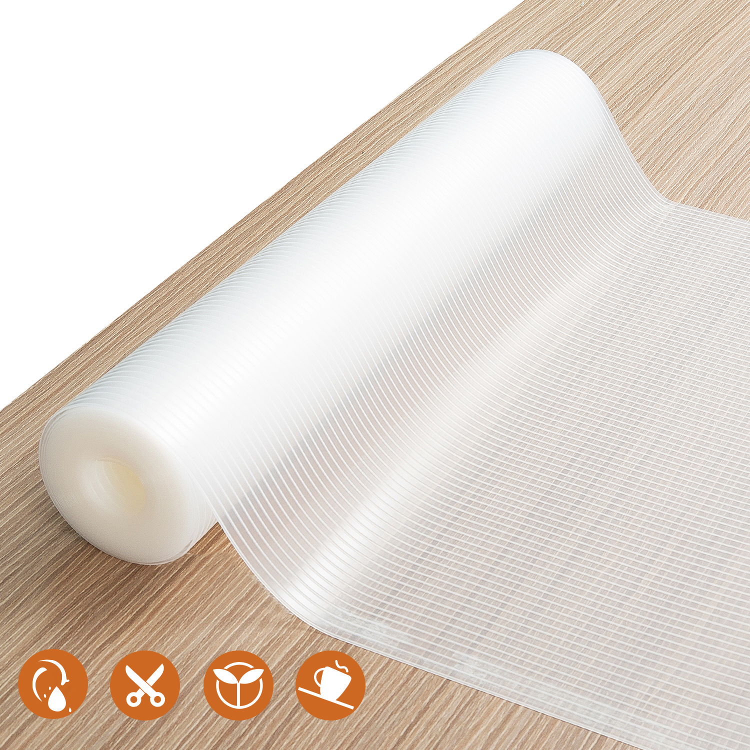 Non-Slip mat Shelf Liner transparent for Kitchen Drawer and Shelf